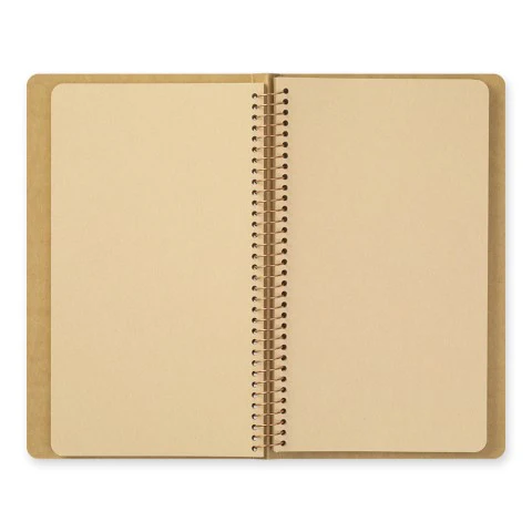 TRAVELER'S COMPANY A5 Slim Spiral Ring Kraft Paper - Blank - Image 3