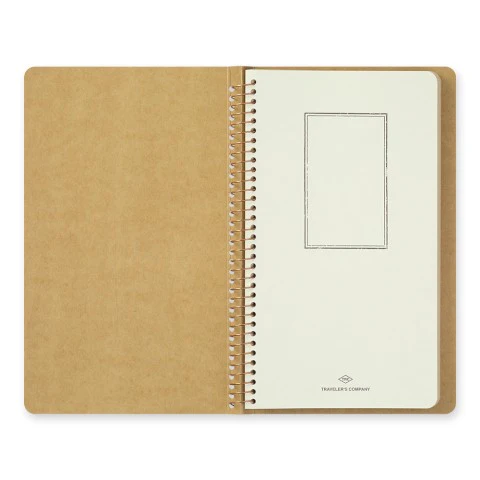 TRAVELER'S COMPANY A5 Slim Spiral Ring Kraft Paper - Blank - Image 4