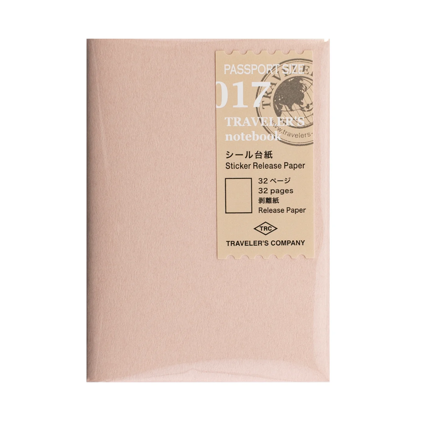 TRAVELER'S COMPANY Passport Sized Refill 017- Sticker Release Paper