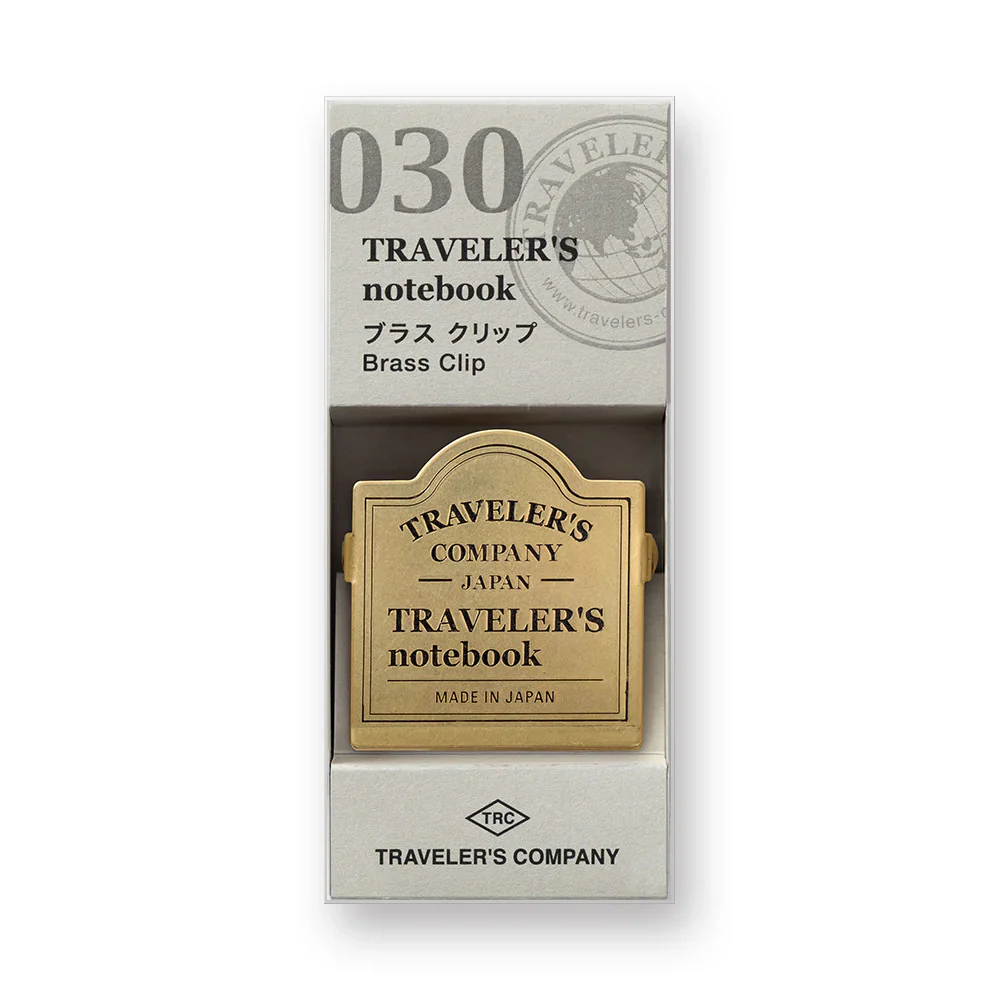 TRAVELER'S COMPANY Traveler's Notebook Brass Clip -Traveler's Logo - Image 3