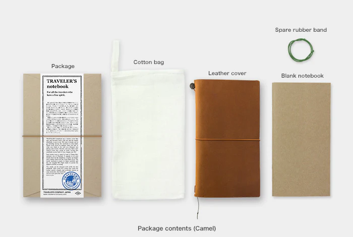 TRAVELER'S COMPANY Regular Sized Leather Notebook Kit - Camel - Image 2
