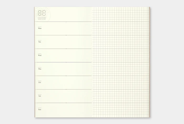 TRAVELER'S COMPANY 019 Regular Sized Refill - Free Diary <Weekly + Memo> - Image 3