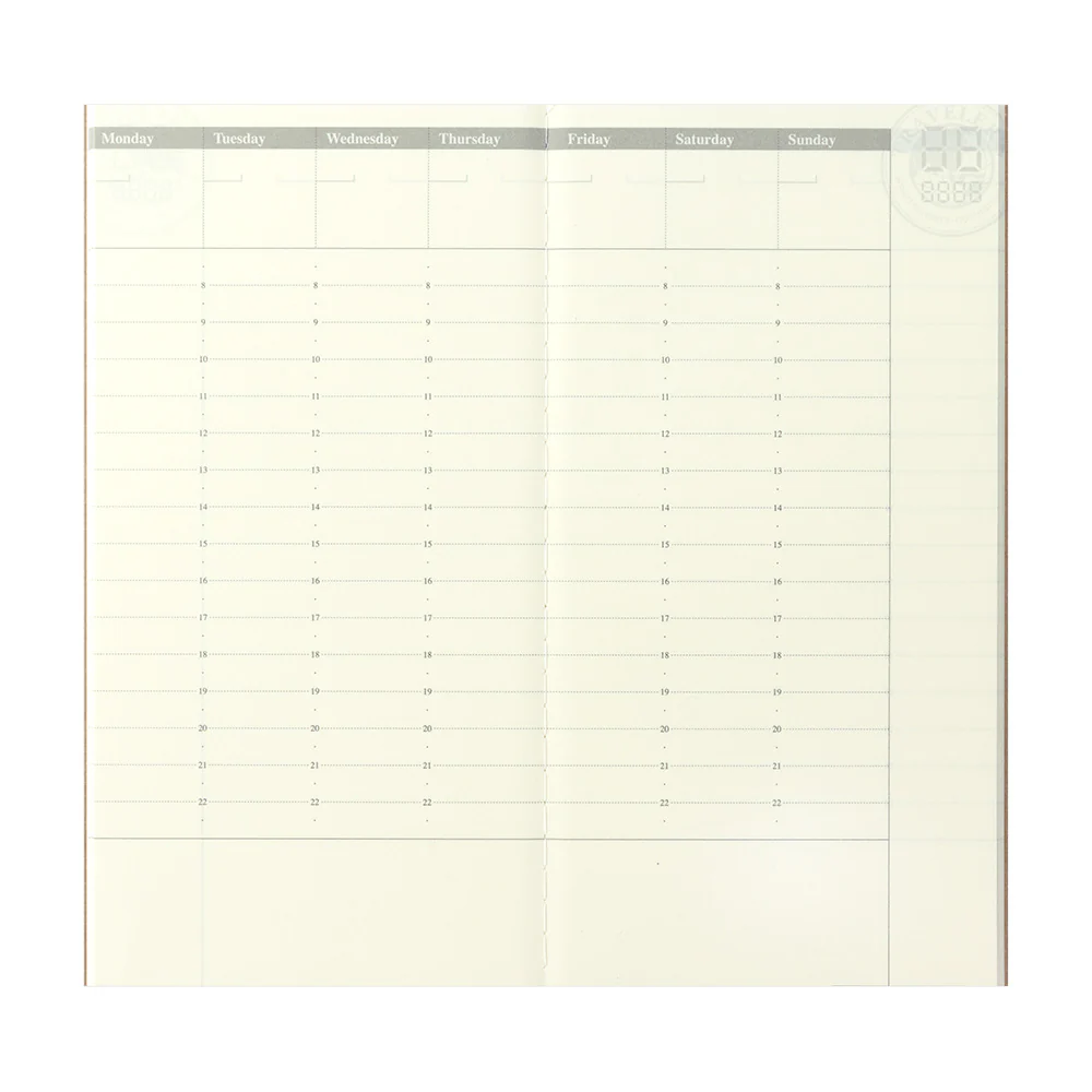 TRAVELER'S COMPANY 018 Regular Sized Refill - Free Diary Weekly Vertical - Image 3