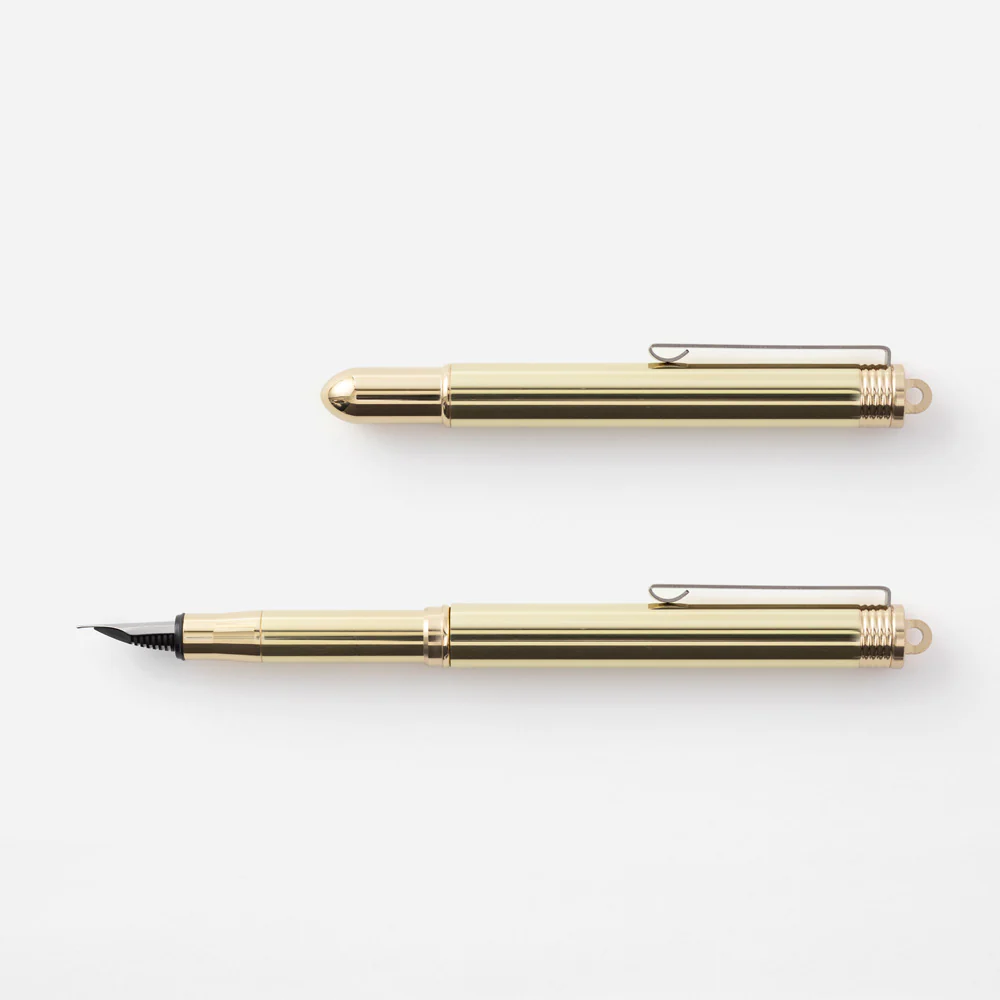 TRAVELER'S COMPANY Solid Brass Fountain Pen - Image 2