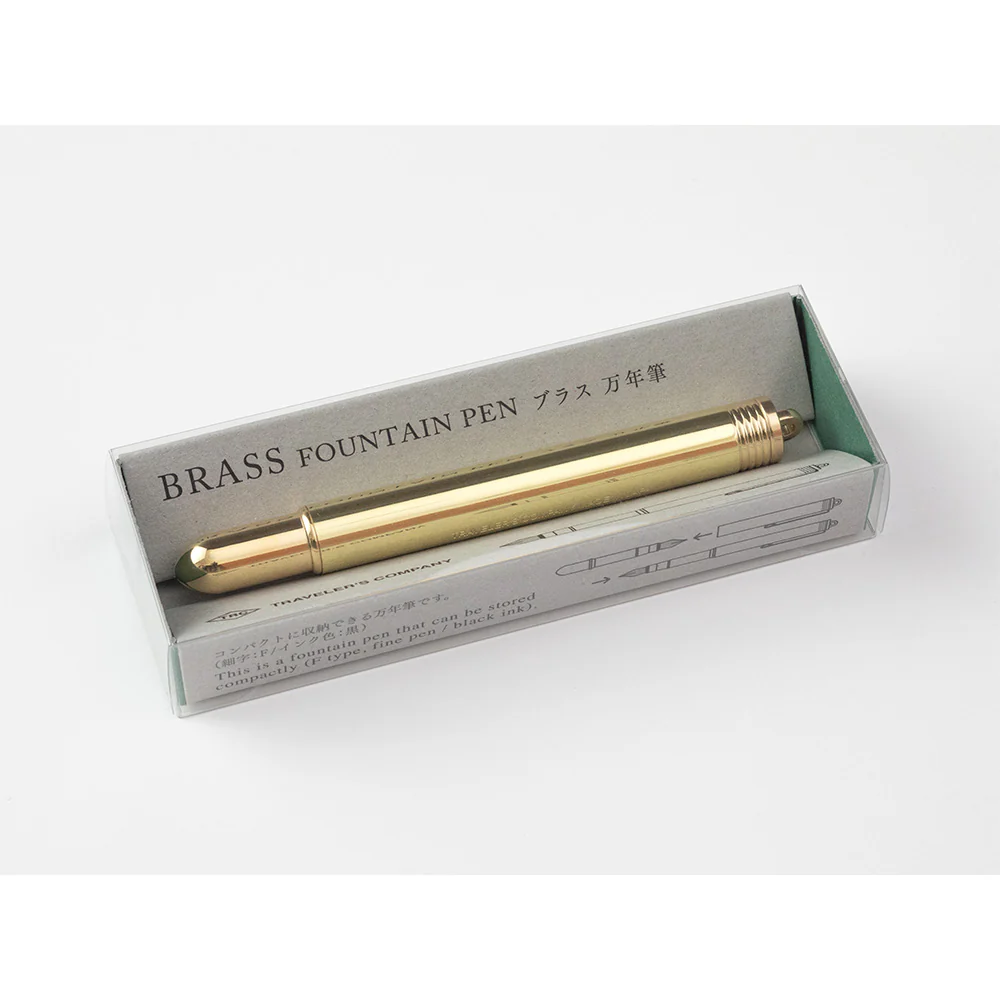 TRAVELER'S COMPANY Solid Brass Fountain Pen - Image 3