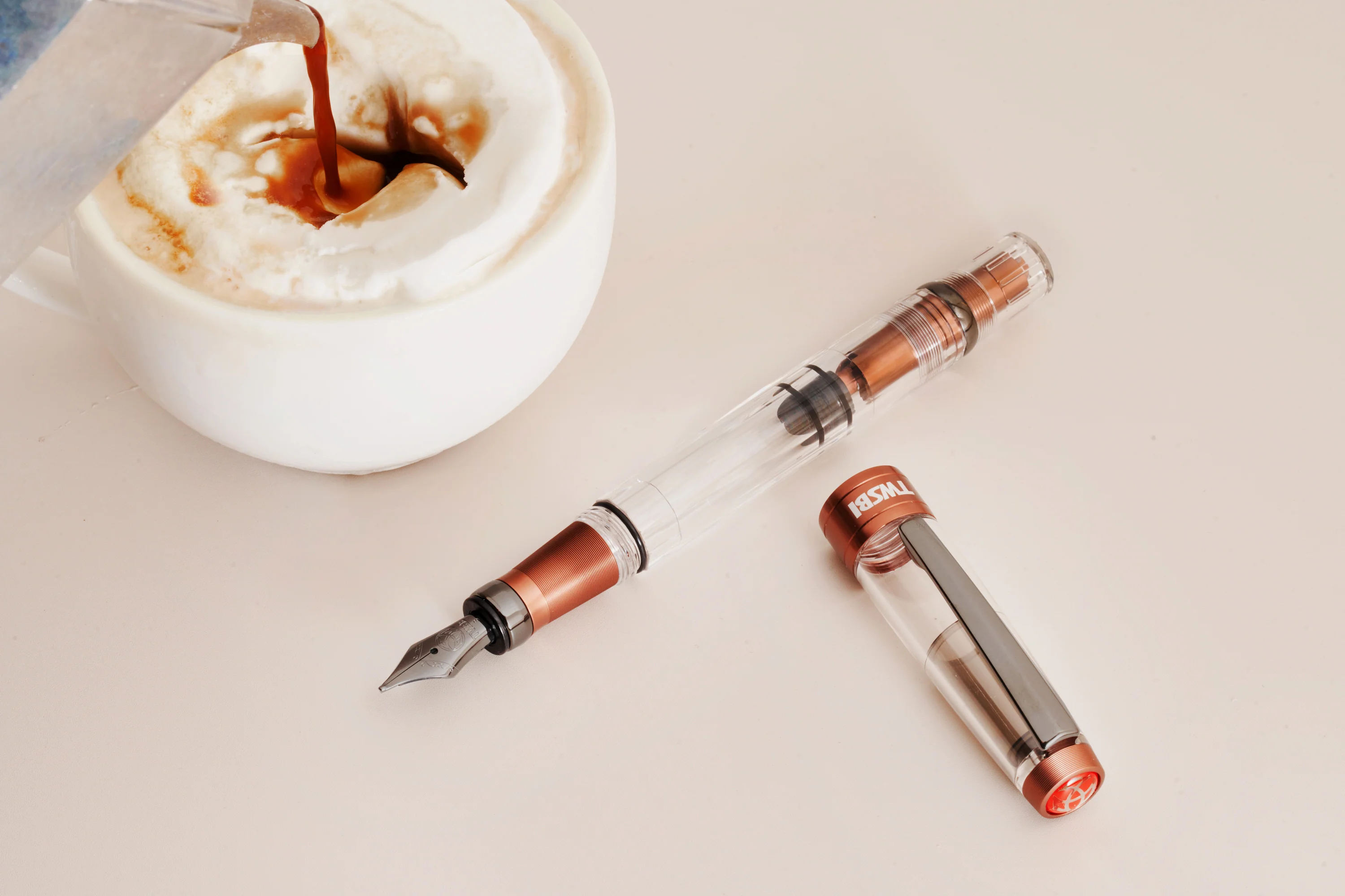 TWSBI Diamond 580ALR - Affogato w/Onyx - Image 2