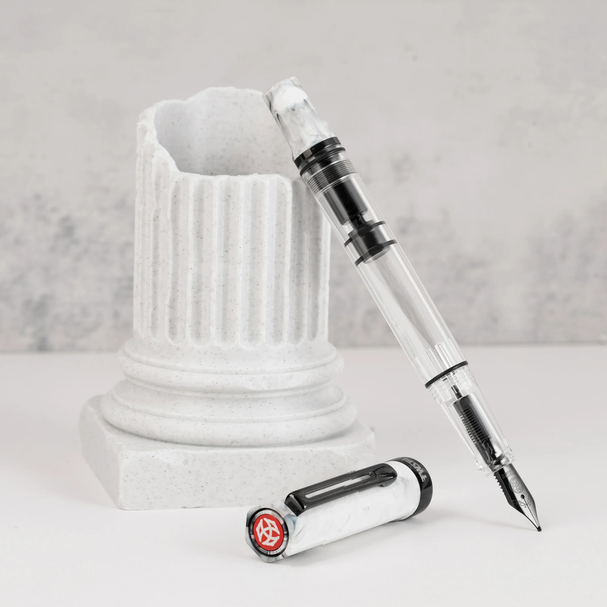 TWSBI ECO - Carrara w/Onyx Fountain - Image 3