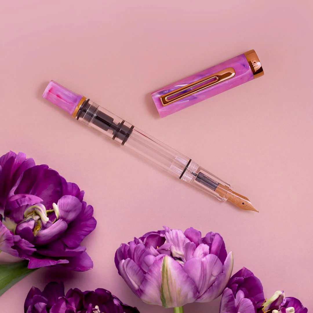 TWSBI ECO -  Fluorite Purple w/Bronze Fountain - Image 2