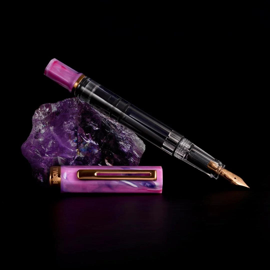 TWSBI ECO -  Fluorite Purple w/Bronze Fountain - Image 3