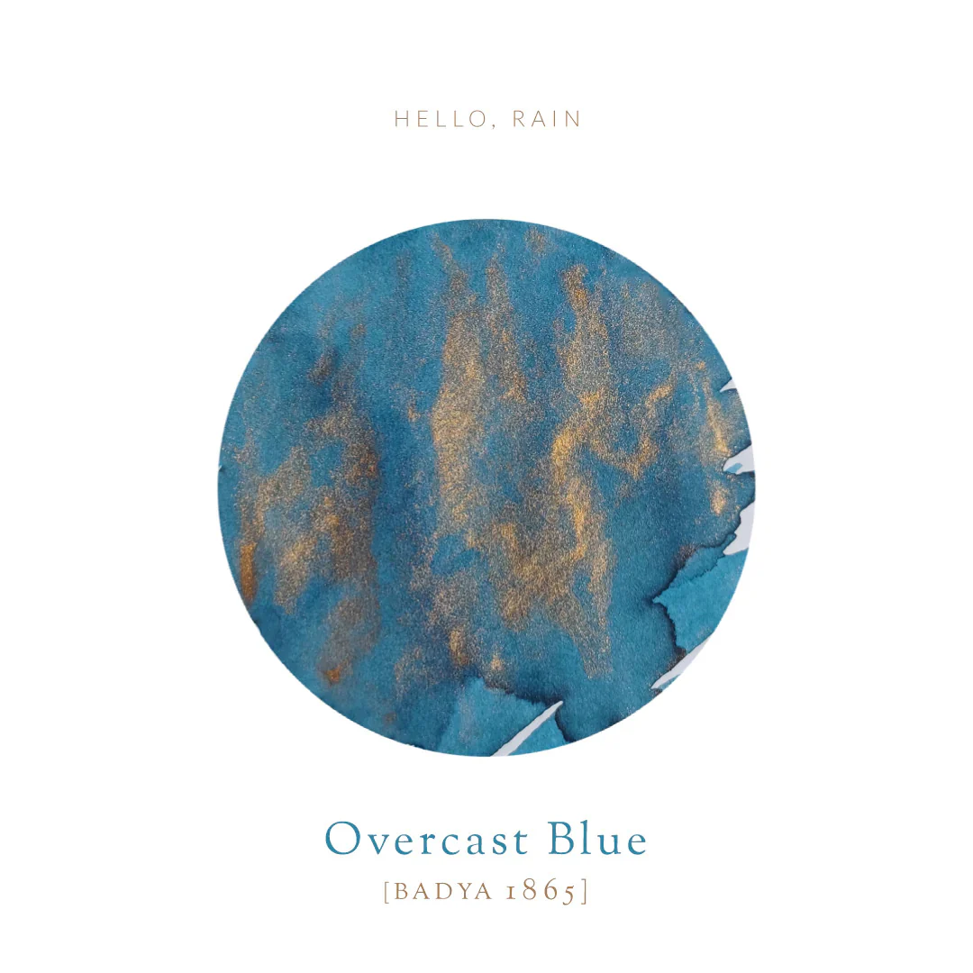 Vinta Inks - Hello, Rain Collection - Overcast Blue- Badya 1865 - Image 2