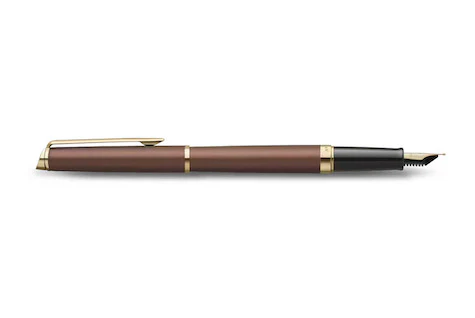 Waterman Hémisphère Fountain Pen - Copper Red with Gold Trim - Image 2