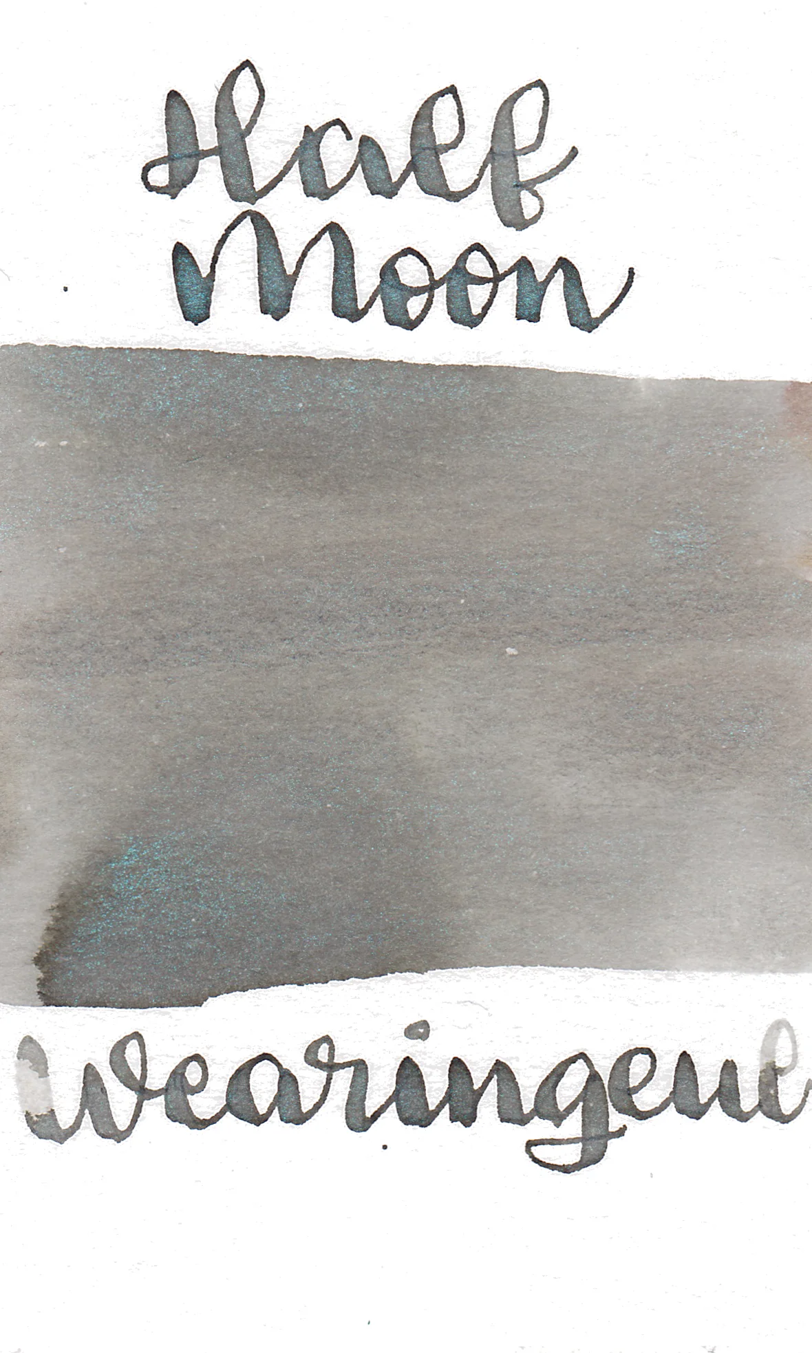 Wearingeul - Winter Shimmer Ink Half Moon with Dimmed Light