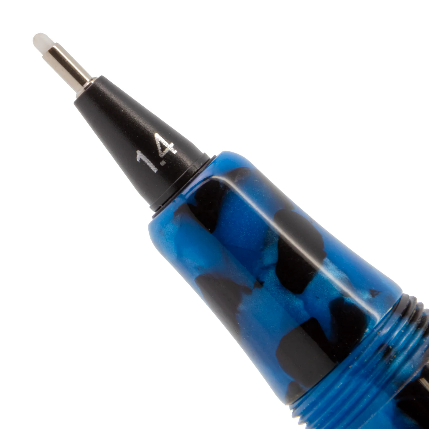 Yookers Front Section for Gaia Fiber Pen Blue/Black Marble Resin - Image 3
